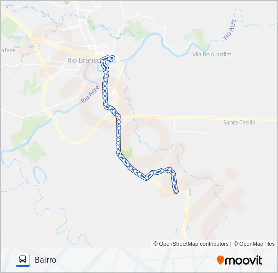 115 CASTANHEIRA/GARAPEIRA Bus Line Map
