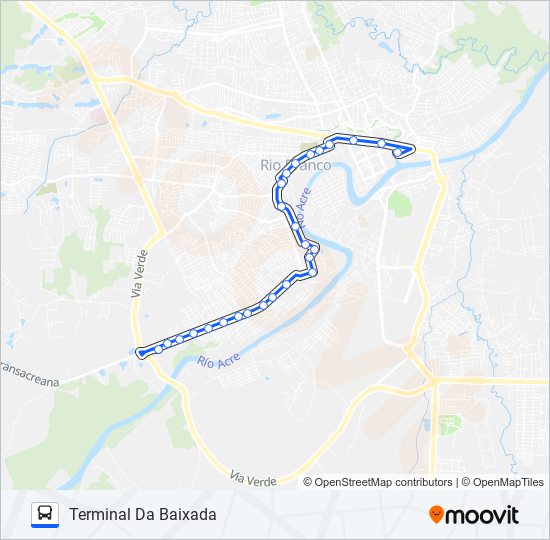 304 AEROPORTO VELHO/CABREÚVA bus Line Map