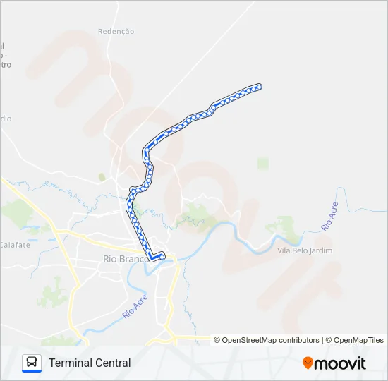 702B APOLÔNIO SALES - APADEQ Bus Line Map