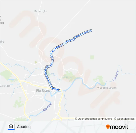 702B APOLÔNIO SALES - APADEQ Bus Line Map