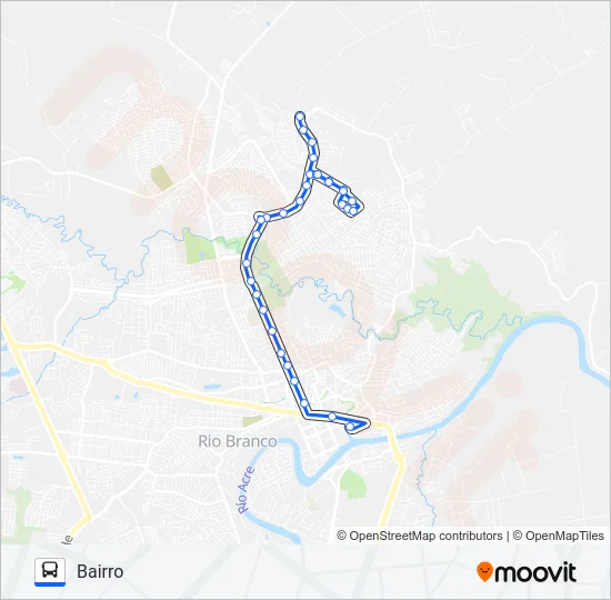 702A APOLÔNIO SALES - MANGUEIRA Bus Line Map