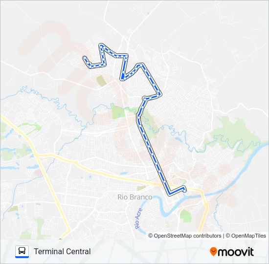 203 ALTO ALEGRE/ADALBERTO SENA Bus Line Map
