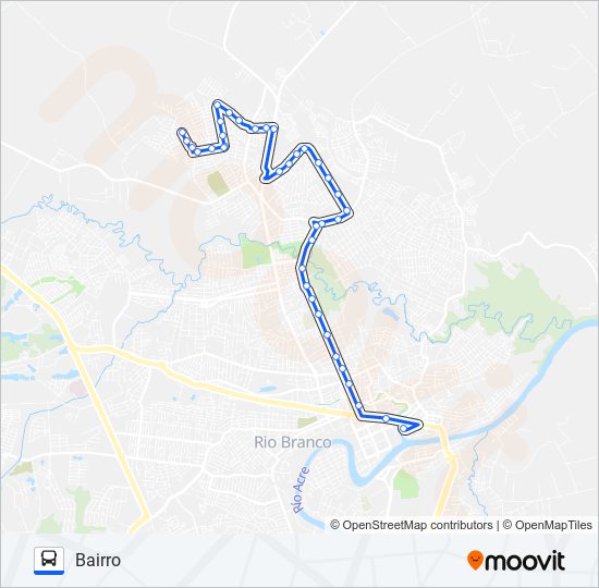 203 ALTO ALEGRE/ADALBERTO SENA bus Line Map