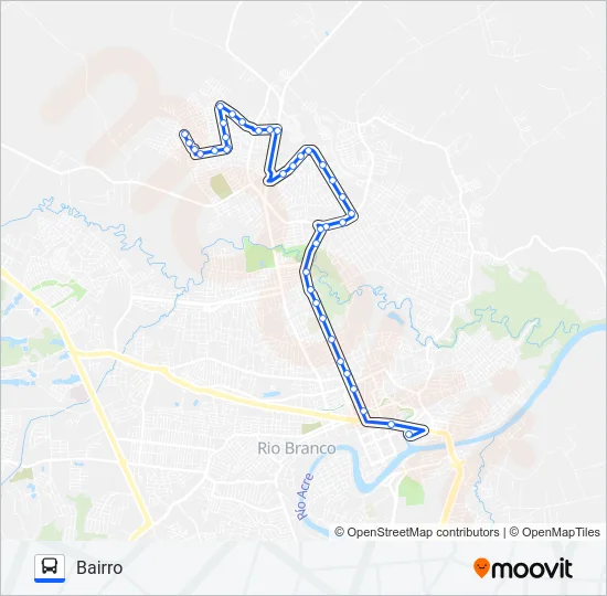 203 ALTO ALEGRE/ADALBERTO SENA Bus Line Map