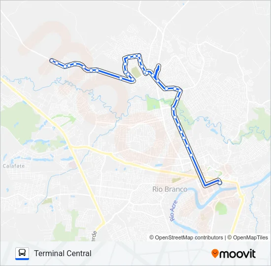 205 IRINEU SERRA Bus Line Map