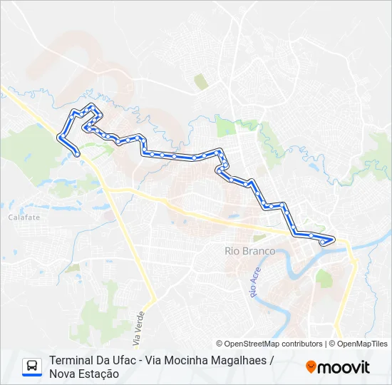 204 MOCINHA MAGALHÃES Bus Line Map