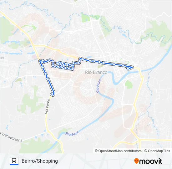 405 ESPERANÇA/SHOPPING Bus Line Map