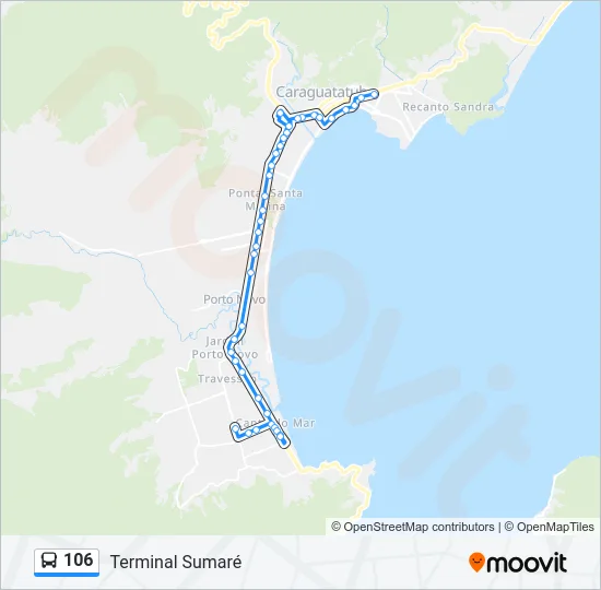 106 Bus Line Map