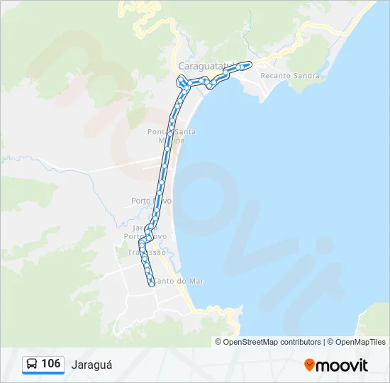 106 Bus Line Map