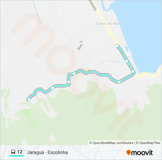 12 Bus Line Map