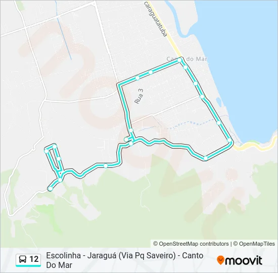 12 Bus Line Map