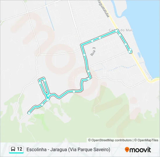 12 Bus Line Map