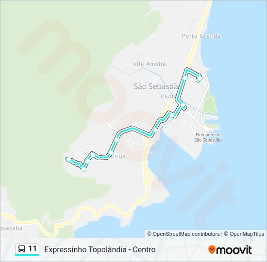11 Bus Line Map