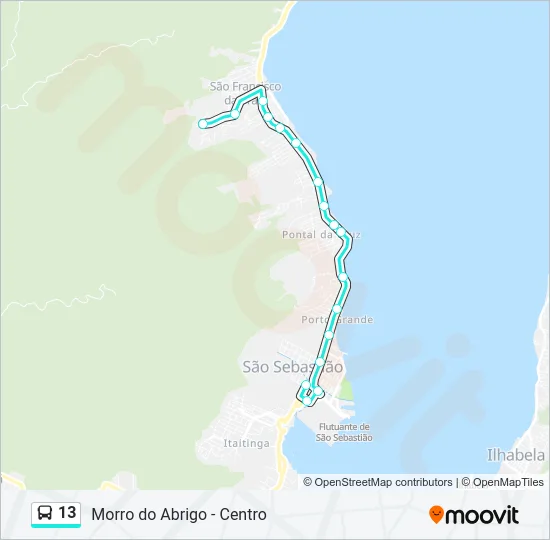 13 Bus Line Map