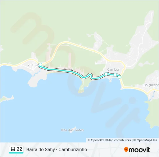 22 Bus Line Map