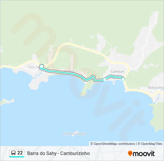 22 Bus Line Map