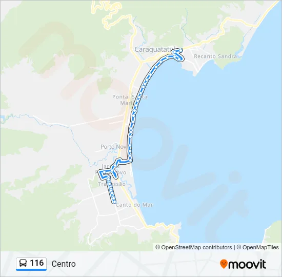 116 Bus Line Map