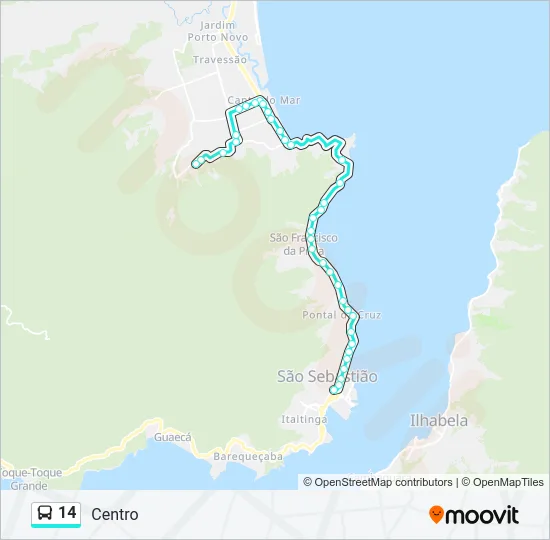 14 Bus Line Map