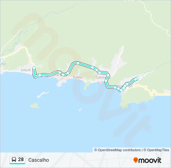 28 Bus Line Map