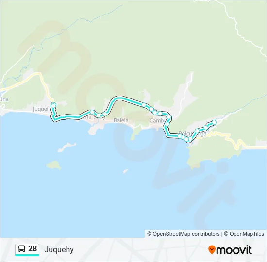 28 Bus Line Map
