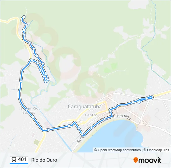 401 Bus Line Map