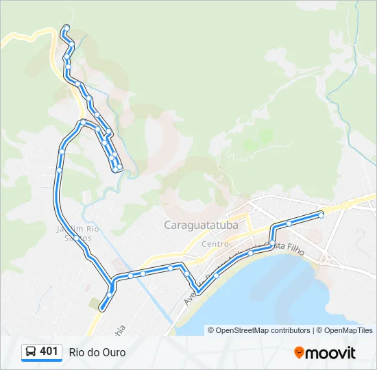 401 Bus Line Map