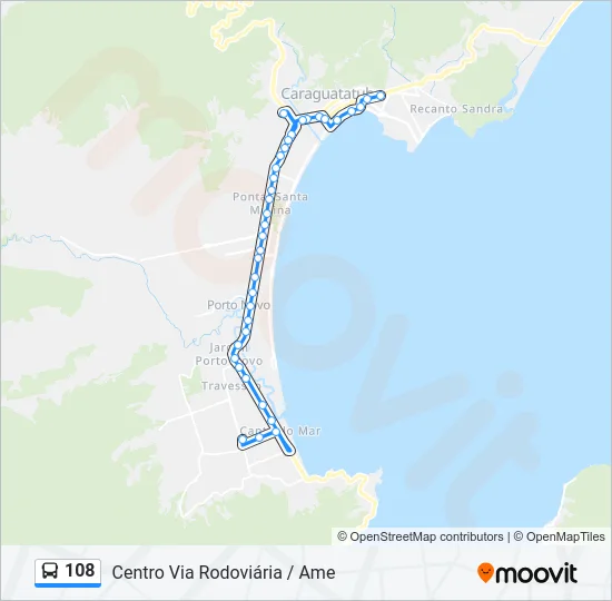 108 Bus Line Map