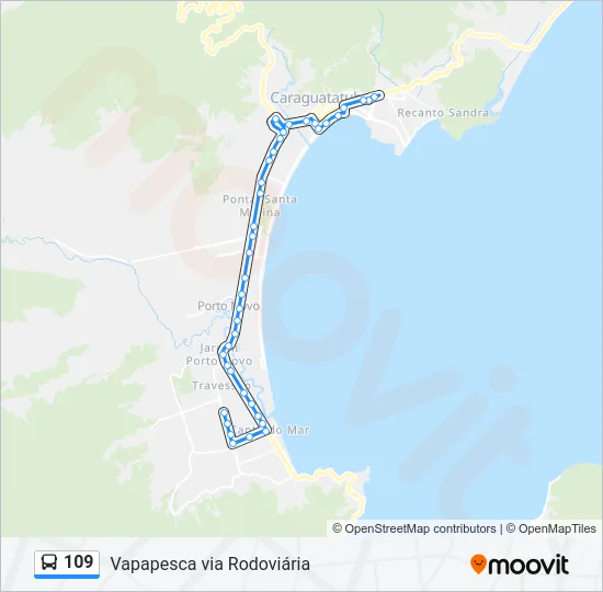 109 Bus Line Map