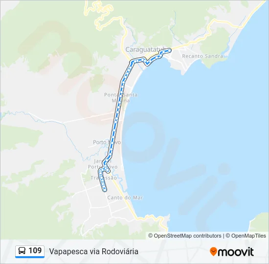 109 Bus Line Map