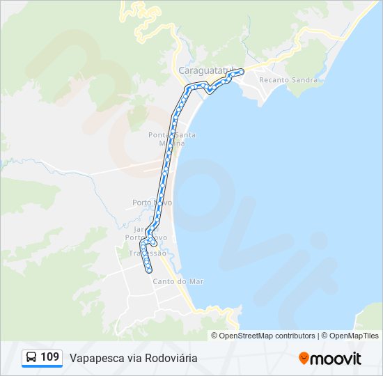 109 bus Line Map