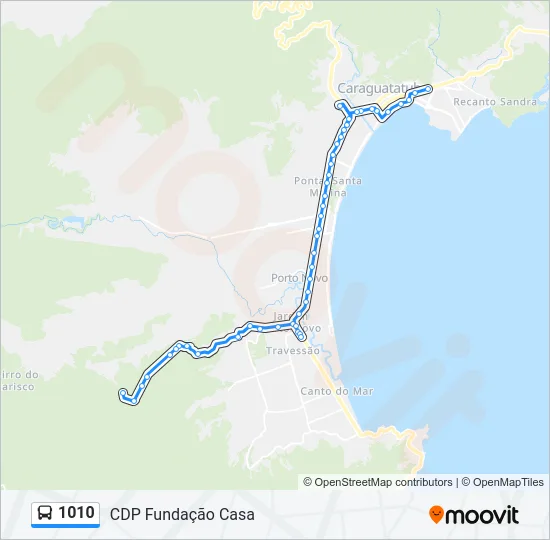 1010 Bus Line Map