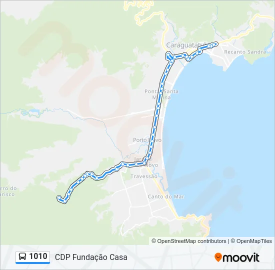 1010 Bus Line Map