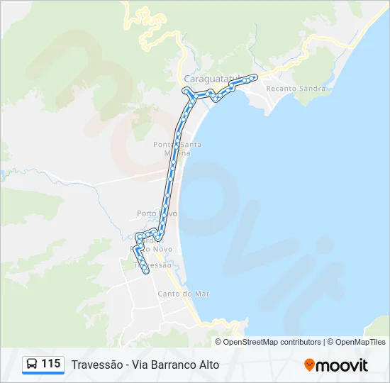 115 Bus Line Map