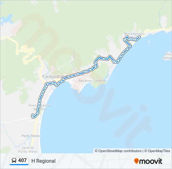 407 Bus Line Map