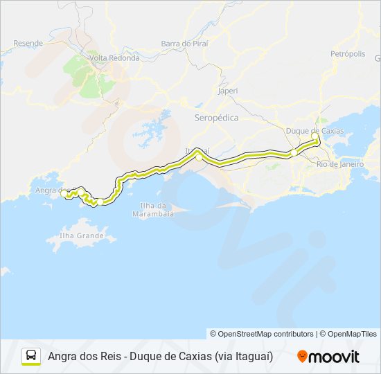 Mapa da linha RODOVIÁRIO de ônibus