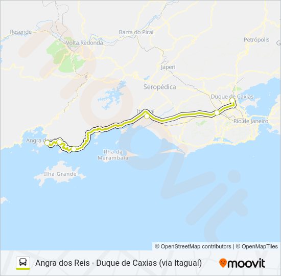 Mapa da linha RODOVIÁRIO de ônibus