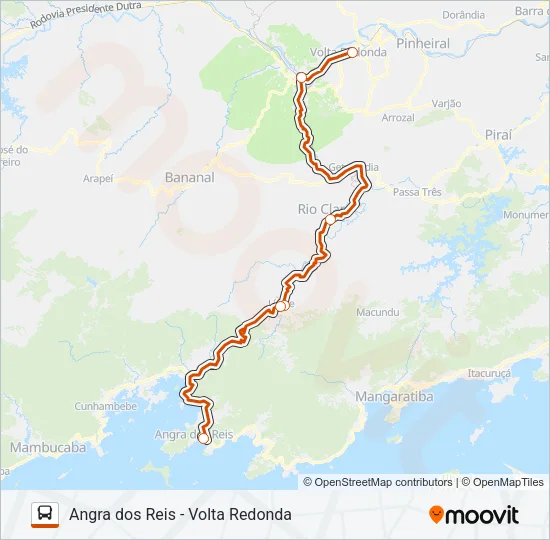 RODOVIÁRIO Bus Line Map