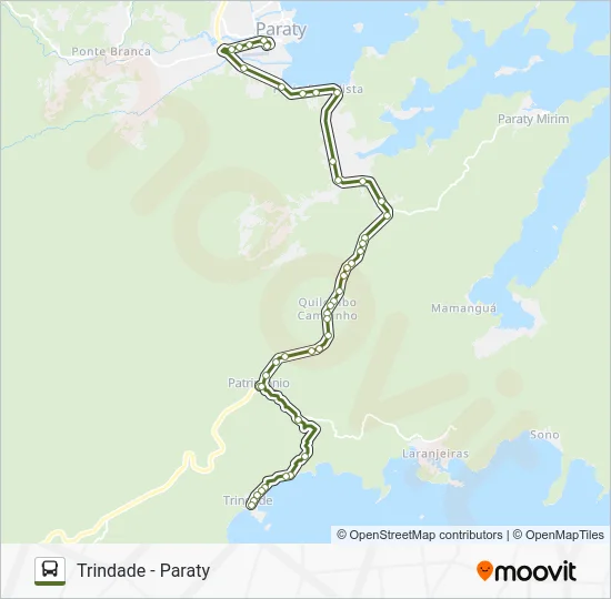 TRINDADE - PARATY Bus Line Map