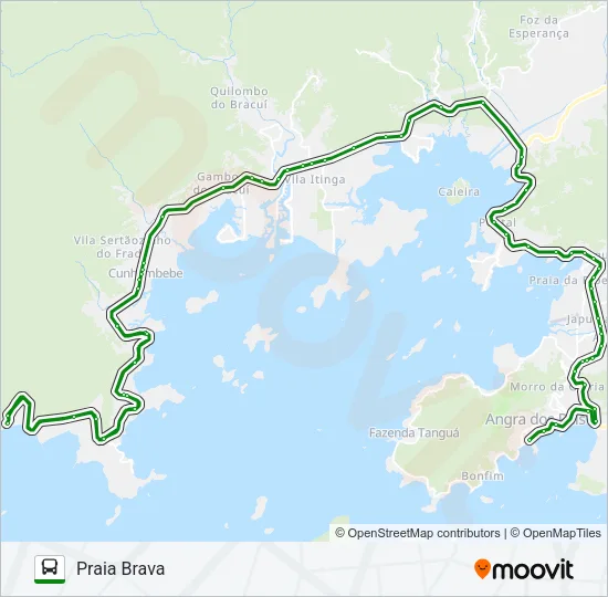 T21B Bus Line Map