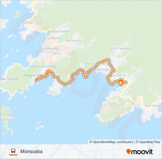104 Bus Line Map