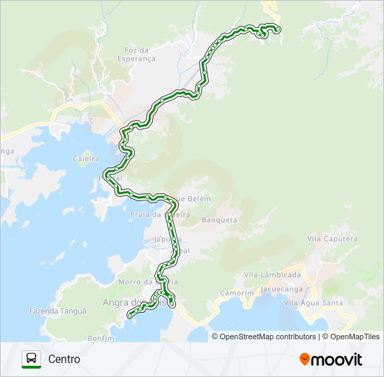 Mapa de 203 de autobús