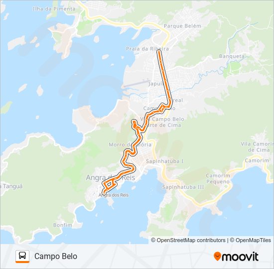 Mapa de 225 de autobús