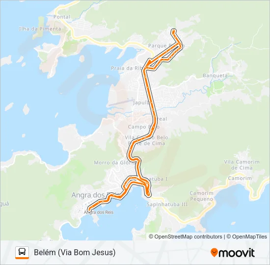 208 Bus Line Map