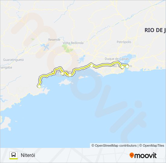 Mapa da linha RODOVIÁRIO de ônibus