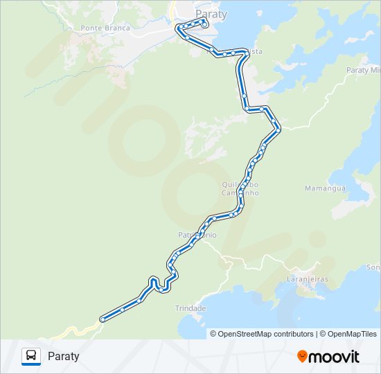 Mapa da linha 26 de ônibus