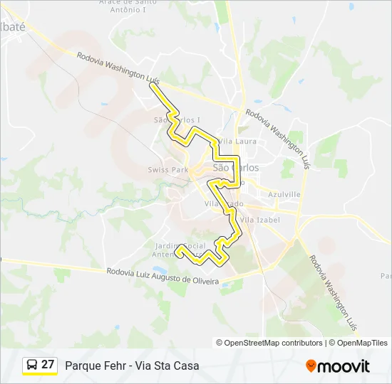27 Bus Line Map