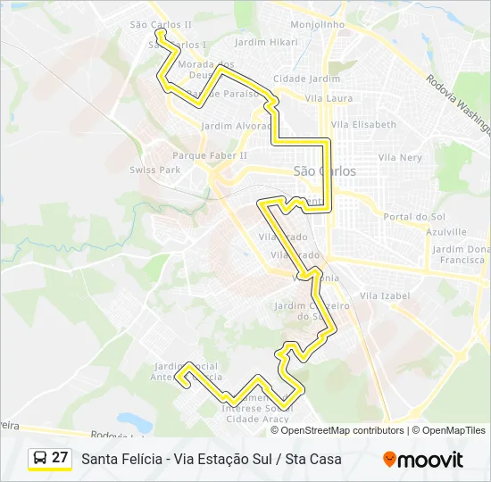 27 Bus Line Map