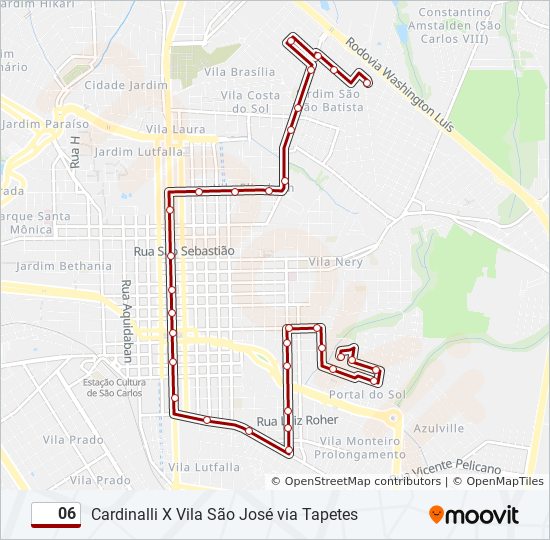 Rota da linha 06a: horários, paradas e mapas - Centro X São Lucas - Via Santa  Maria, Bom Pastor E Rodoviária (Atualizado)