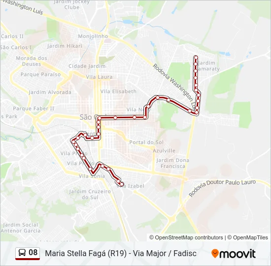 08 Bus Line Map