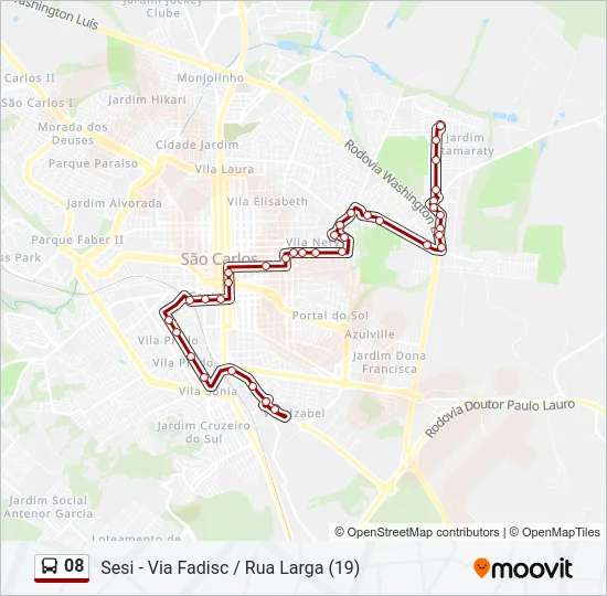 08 Bus Line Map